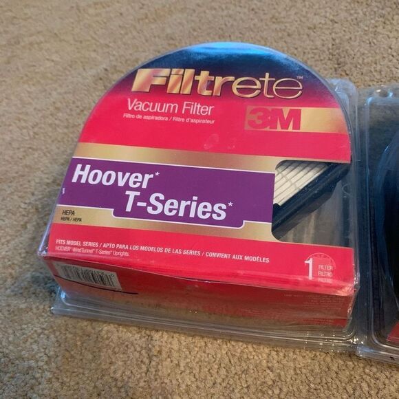 2 3M Filtrate Hoover T-Series HEPA 64821 Vacuum Filters - Picture 2 of 6